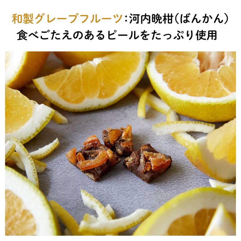 賞味期限10月29日【愛媛産】河内晩柑(ばんかん)ピールチョコレート