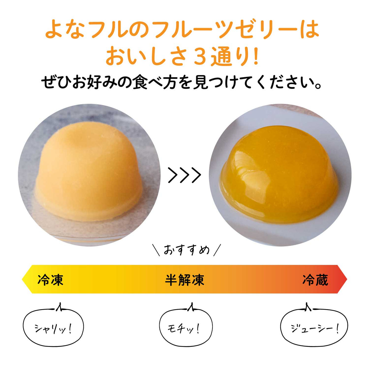 冷やして/凍らせておいしいご当地フルーツゼリー｜常温保存OK